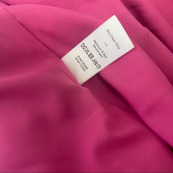 # Likely Cardallino Asymmetrical Fuchsia One Shoulder Strap Gown New With Tag - Picture 12 of 16